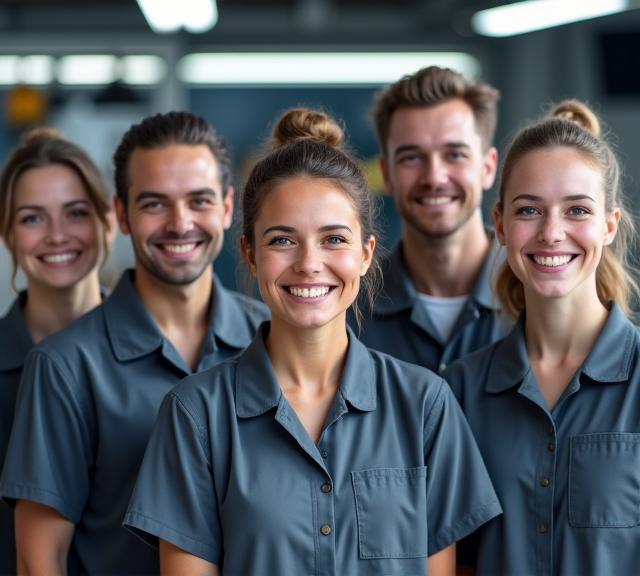 Il team di esperti di LidoVento Cleaners al lavoro